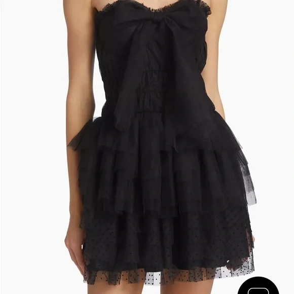 princess polly baby blue dress Zara Black Swiss Dot Black Mini Dress with Embroidery Size XS (can fit size  small) Perfect condition 255K Dupe for the LoveShackFancy Natasha Dress💝  #rosieavails main image 1